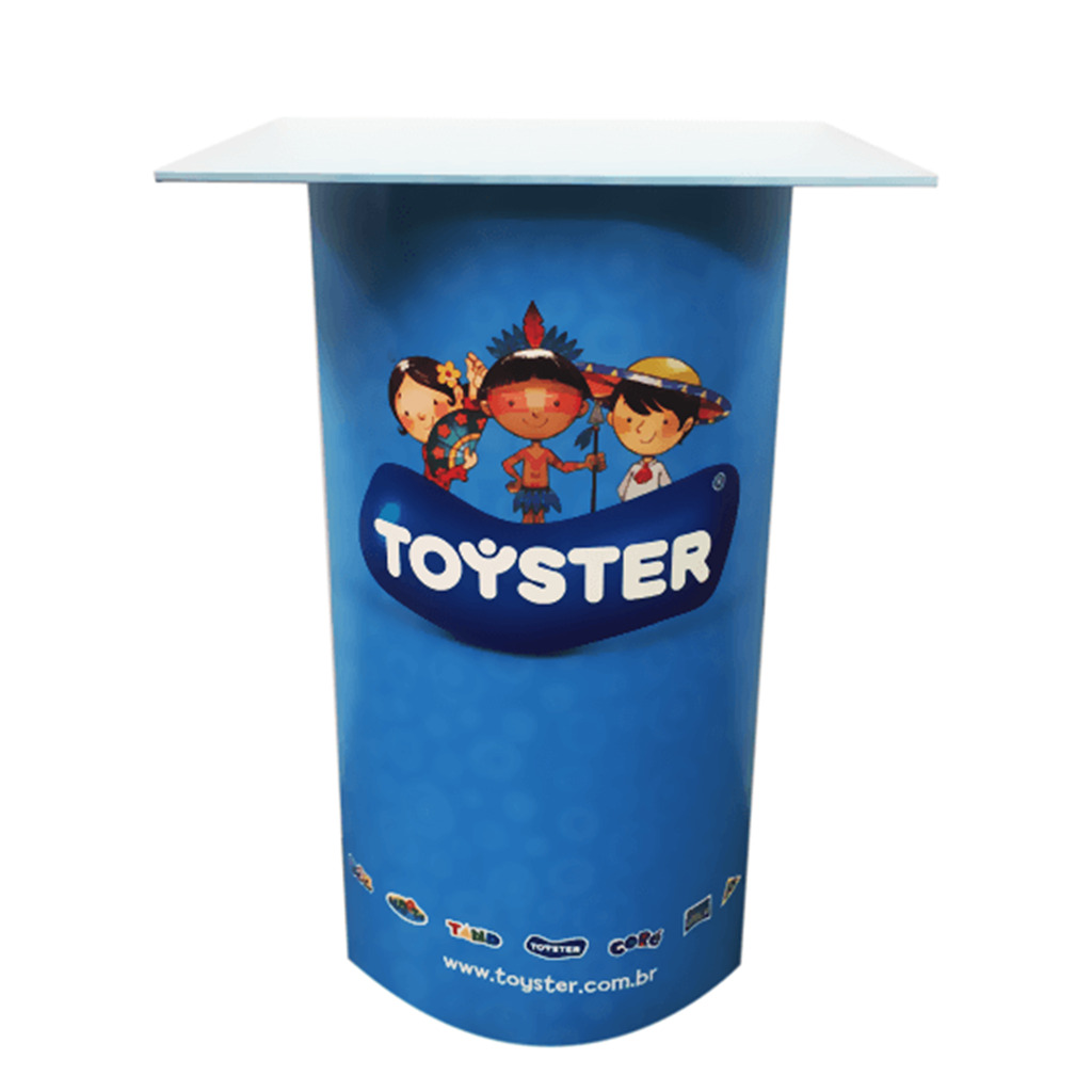 Balcão de promoção e degustação da Toyster